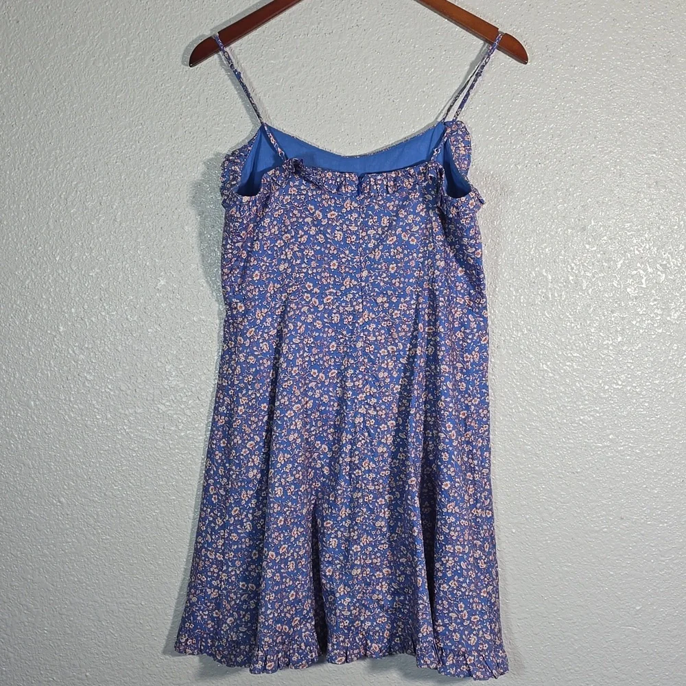 Madewell Cami Ruffle Hem Mini Floral Print Dress - Picture 11 of 12